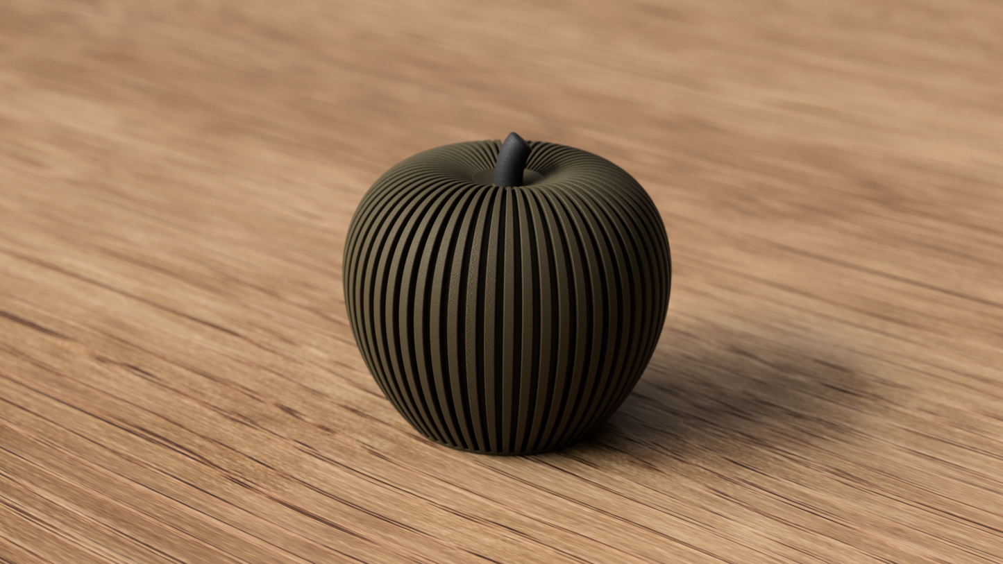 Ribbed Apple Deko & Minimalistischer Deko-Apfel