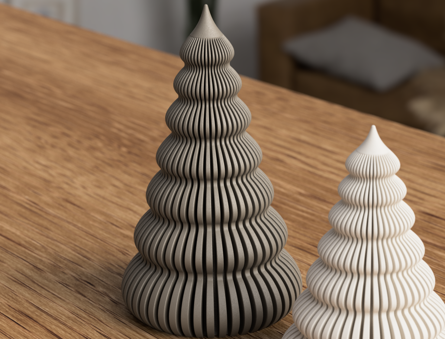 3D Baum Rib Cascade aus PLA – 3D Weihnachtsdeko – ASDEPRO