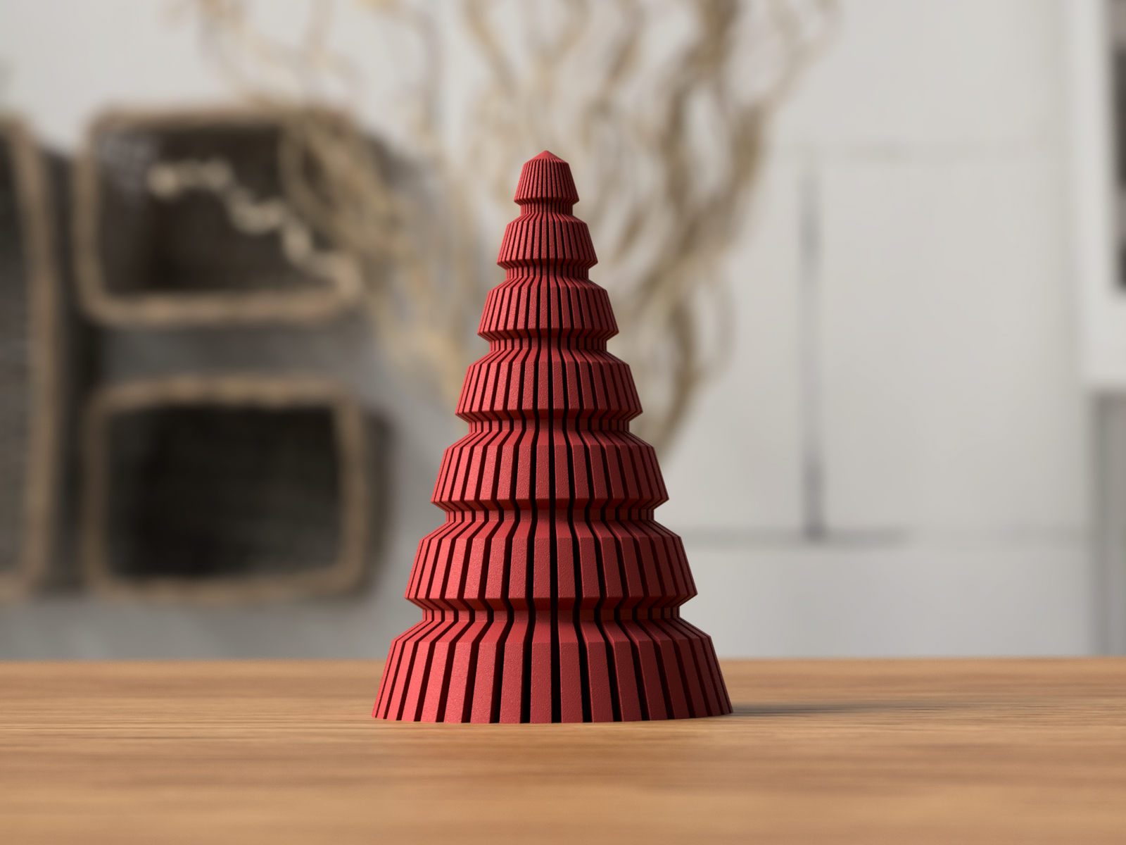 3D Baum Rib Pagoda aus PLA – 3D Weihnachtsdeko – ASDEPRO