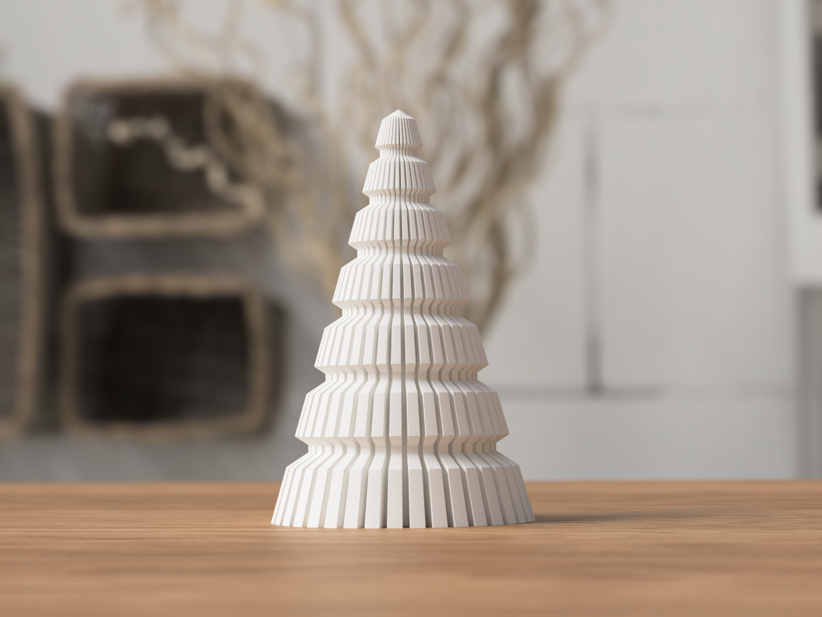 3D Baum Rib Pagoda aus PLA – 3D Weihnachtsdeko – ASDEPRO