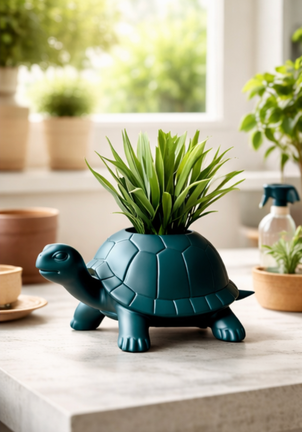 3D Schildkröten Pflanztopf 3D Druck Blumentopf aus PLA – 3D Deko – ASDEPRO