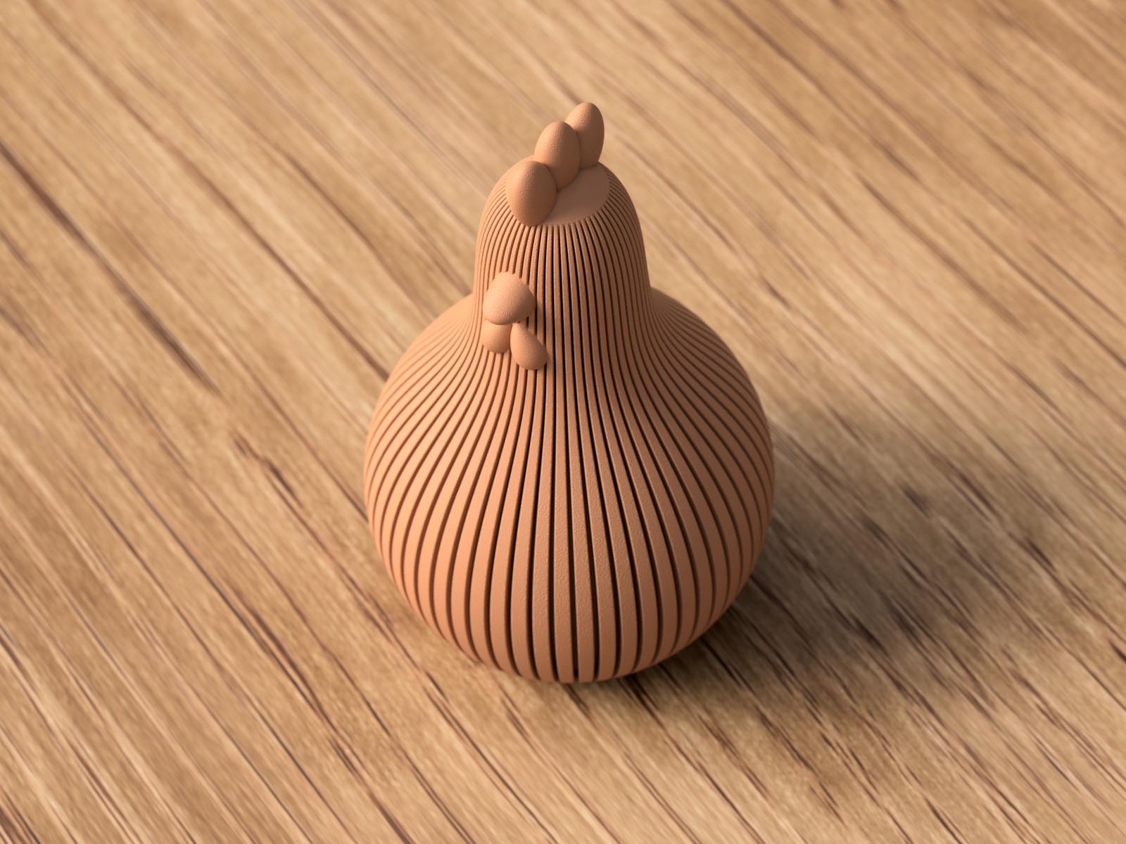 3D Osterhuhn 3D Druck Moderne Osterdeko aus PLA – 3D Frühlings- und Osterdeko – ASDEPRO