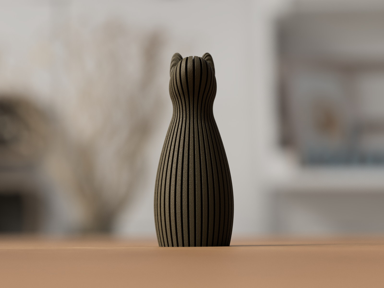 3D Familienhund Skulptur | Hängendes oder Stehendes Ohr 3 Größen aus PLA – 3D Ganzjahresdeko – ASDEPRO