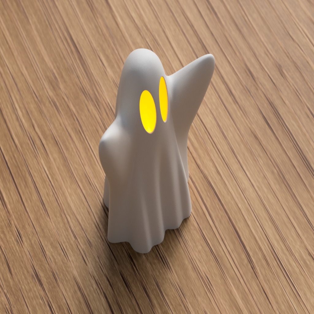 3D Verspielter Geist perfekte Halloween-Leuchte für dein Zuhause aus PLA – 3D Herbstdeko – ASDEPRO