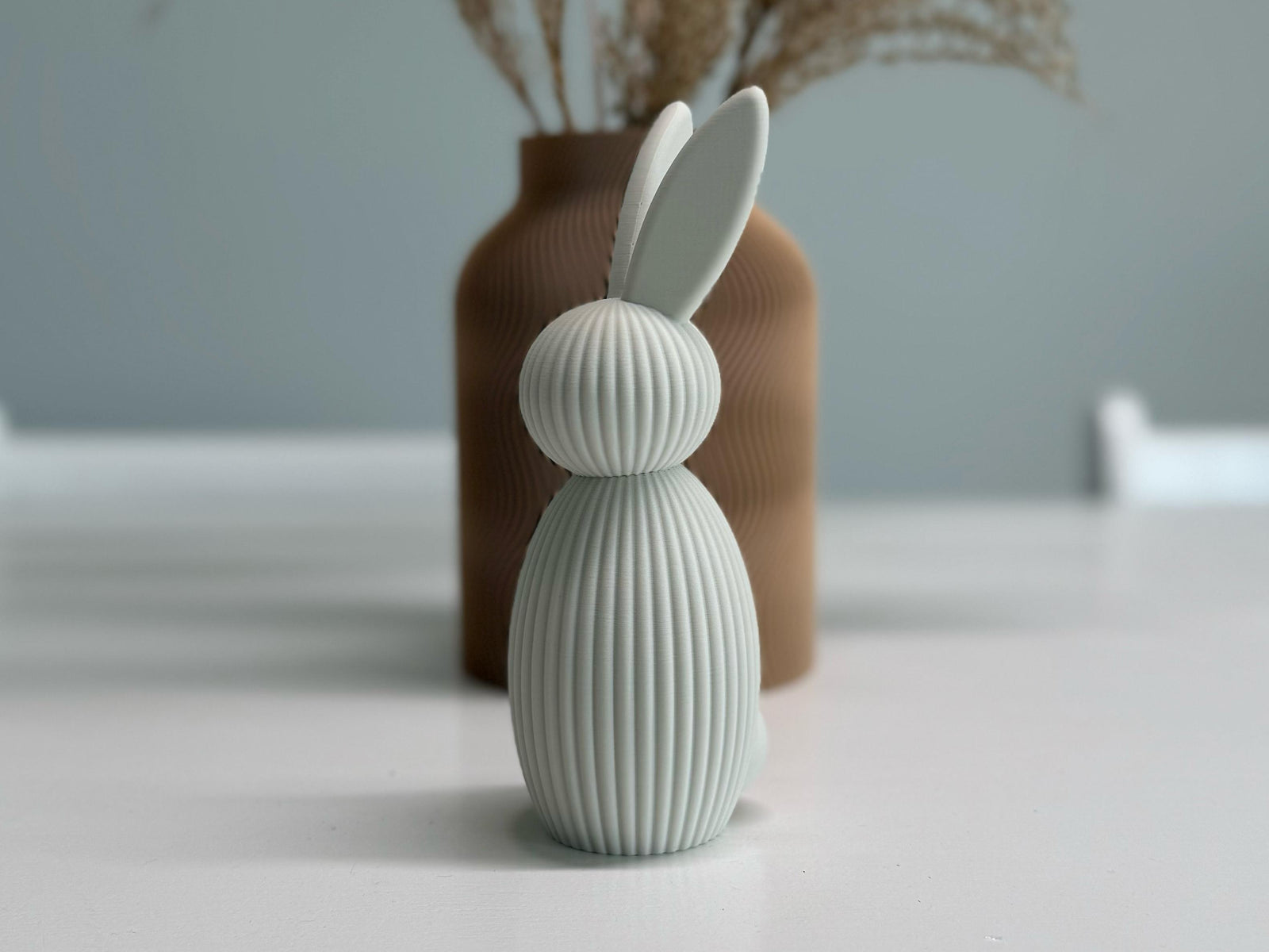 3D Osterhase Deko Modern - Schräges Ohr Design - 3D Druck aus PLA – 3D Frühlings- und Osterdeko – ASDEPRO
