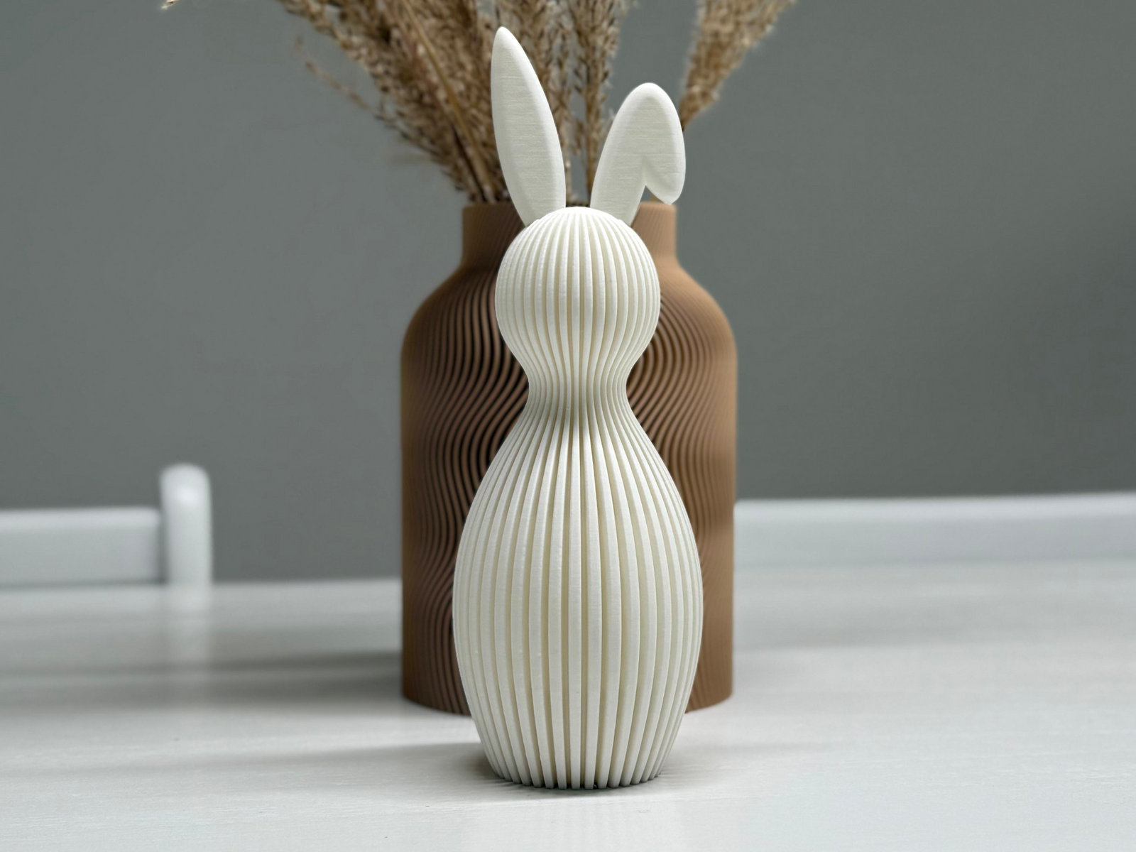 3D 3D Gedruckter Hase - Minimalistische Osterdeko aus PLA – 3D Frühlings- und Osterdeko – ASDEPRO