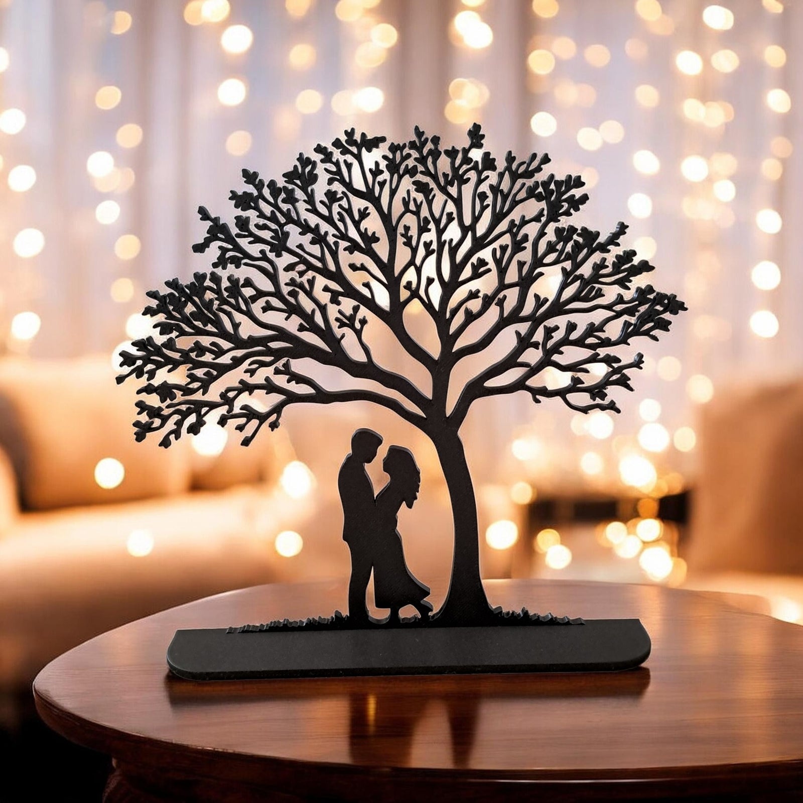 3D Romantische Paarchen Silhouette unter dem Baum des Lebens aus PLA – 3D Deko – ASDEPRO