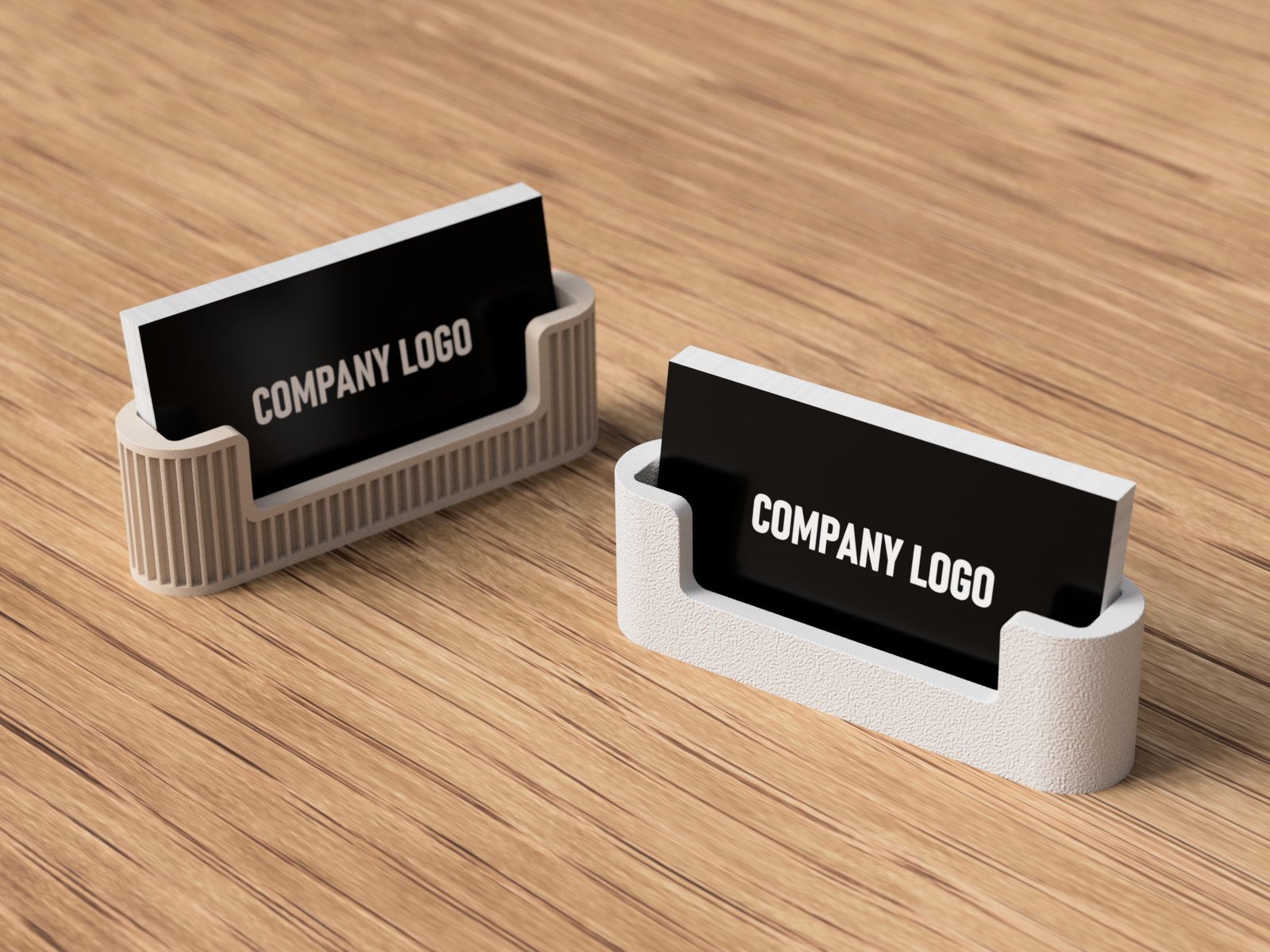 3D Visitenkartenhalter „Modern Desktop“ – Minimalistisches Design aus PLA – 3D Deko – ASDEPRO