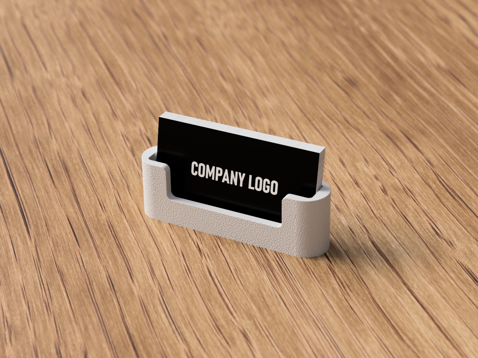 3D Visitenkartenhalter „Modern Desktop“ – Minimalistisches Design aus PLA – 3D Deko – ASDEPRO
