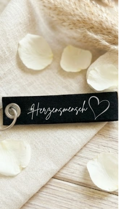 Filz-Schlüsselanhänger „Lieblingsmensch-Serie“ – Herzliche Geschenke mit Botschaft