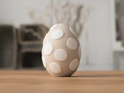 3D 3D Osterei Deko Modern Minimalistische Osterdeko aus PLA – 3D Frühlings- und Osterdeko – ASDEPRO