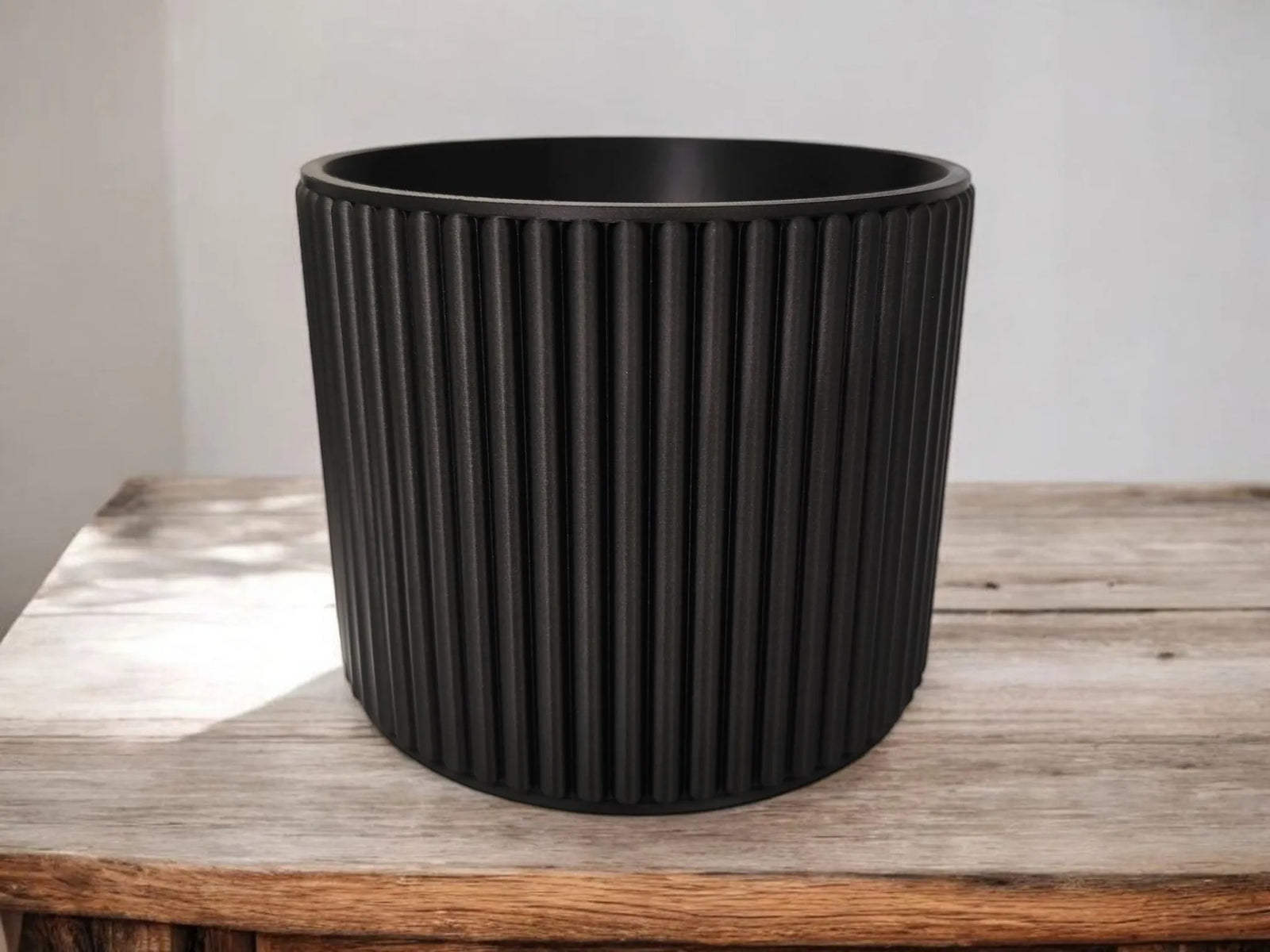 3D Moderner Badezimmer Organizer, Gerippter Kosmetik Becher, aus PLA – 3D Ganzjahresdeko – ASDEPRO