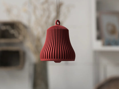Moderne Weihnachtsglocke aus 3D-Druck – Minimalistischer Weihnachtsbaumschmuck