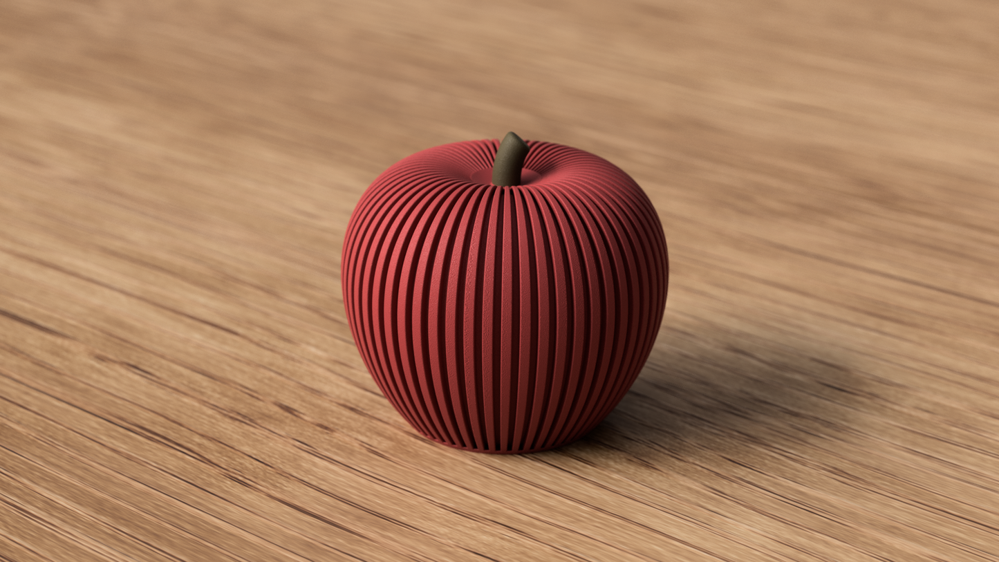 Ribbed Apple Deko & Minimalistischer Deko-Apfel