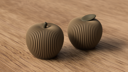 Ribbed Apple Deko & Minimalistischer Deko-Apfel