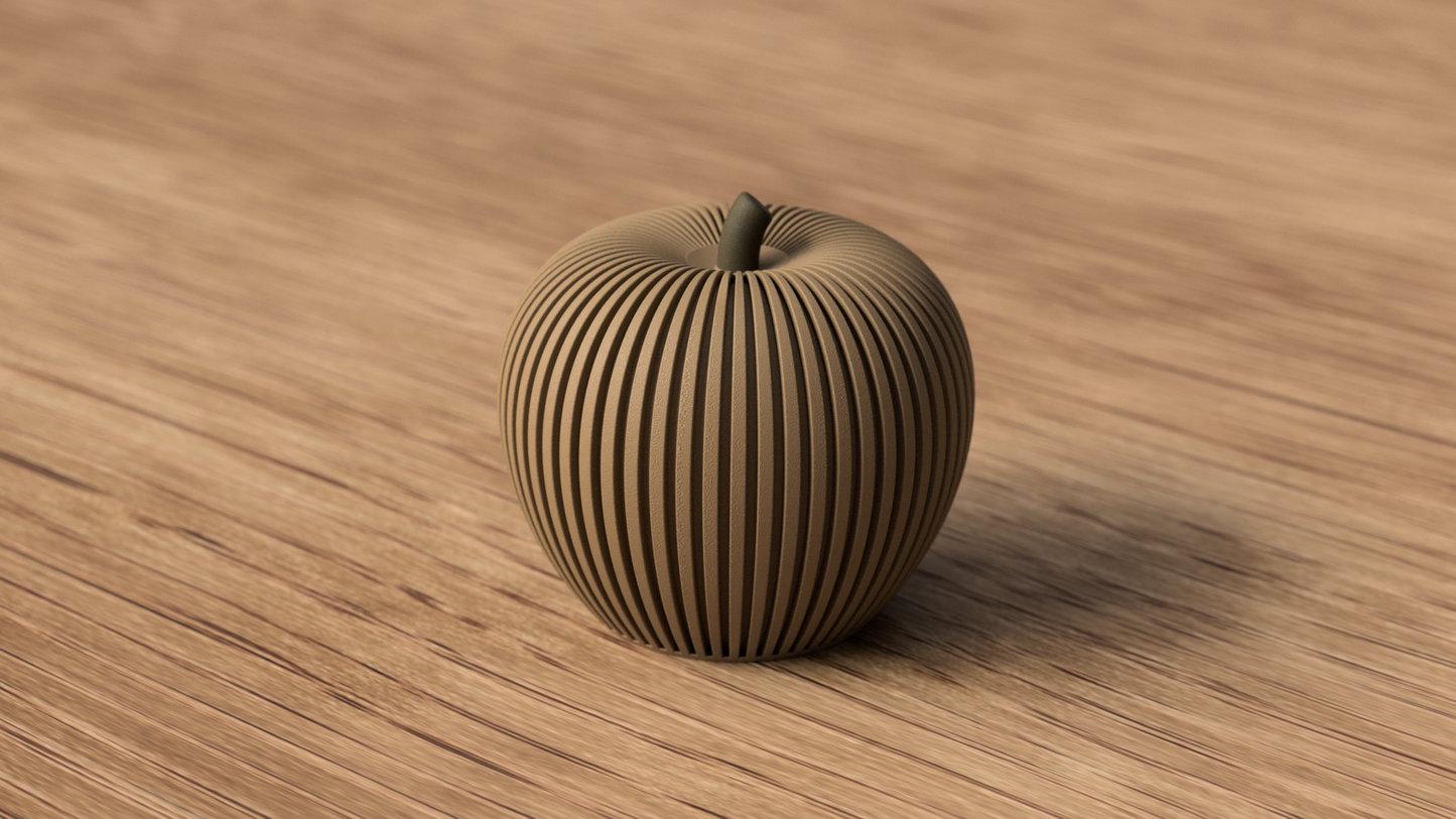 Ribbed Apple Deko & Minimalistischer Deko-Apfel