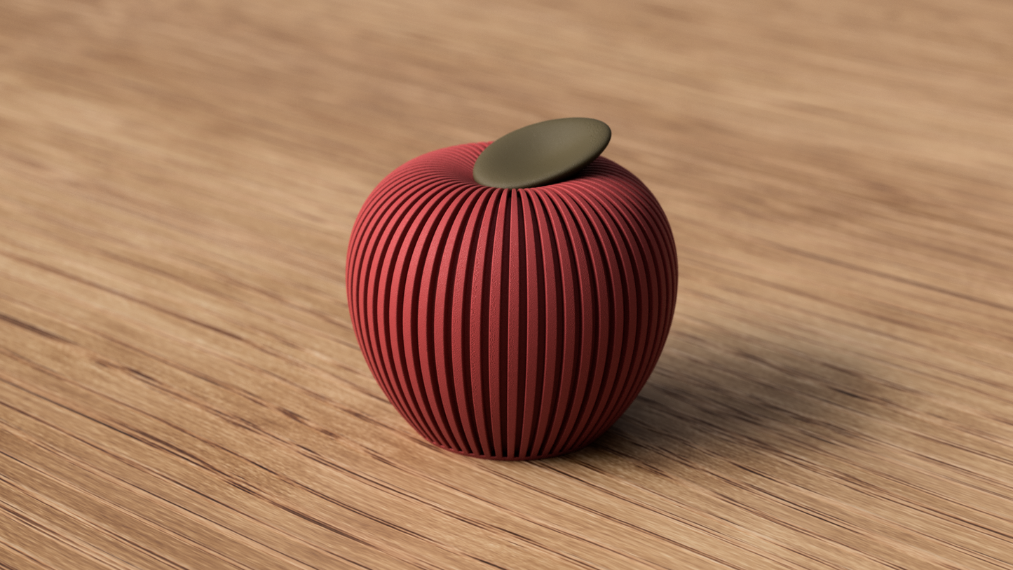 Ribbed Apple Deko & Minimalistischer Deko-Apfel