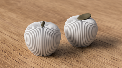 Ribbed Apple Deko & Minimalistischer Deko-Apfel
