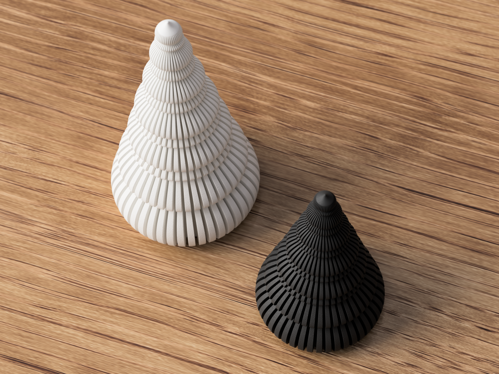 3D Weihnachtsbaum Rib Nordic aus PLA – 3D Weihnachtsdeko – ASDEPRO