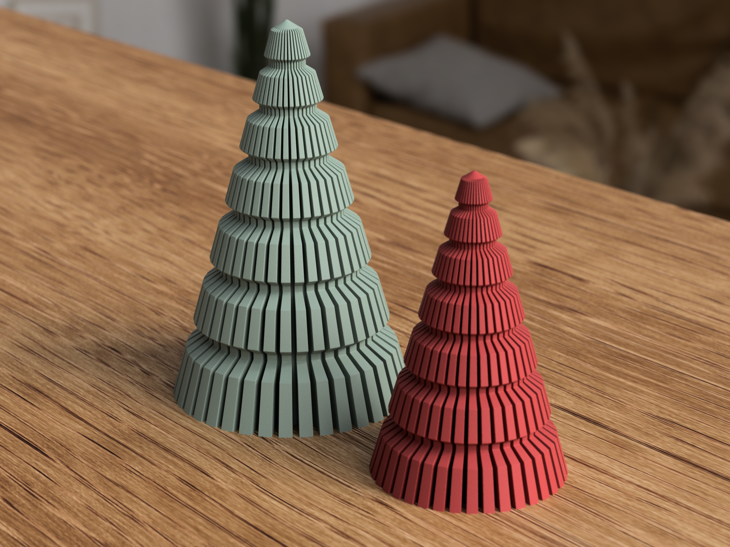 3D-Weihnachtsbaum aus nachhaltigem PLA gefertigt – als moderne Weihnachtsdeko
