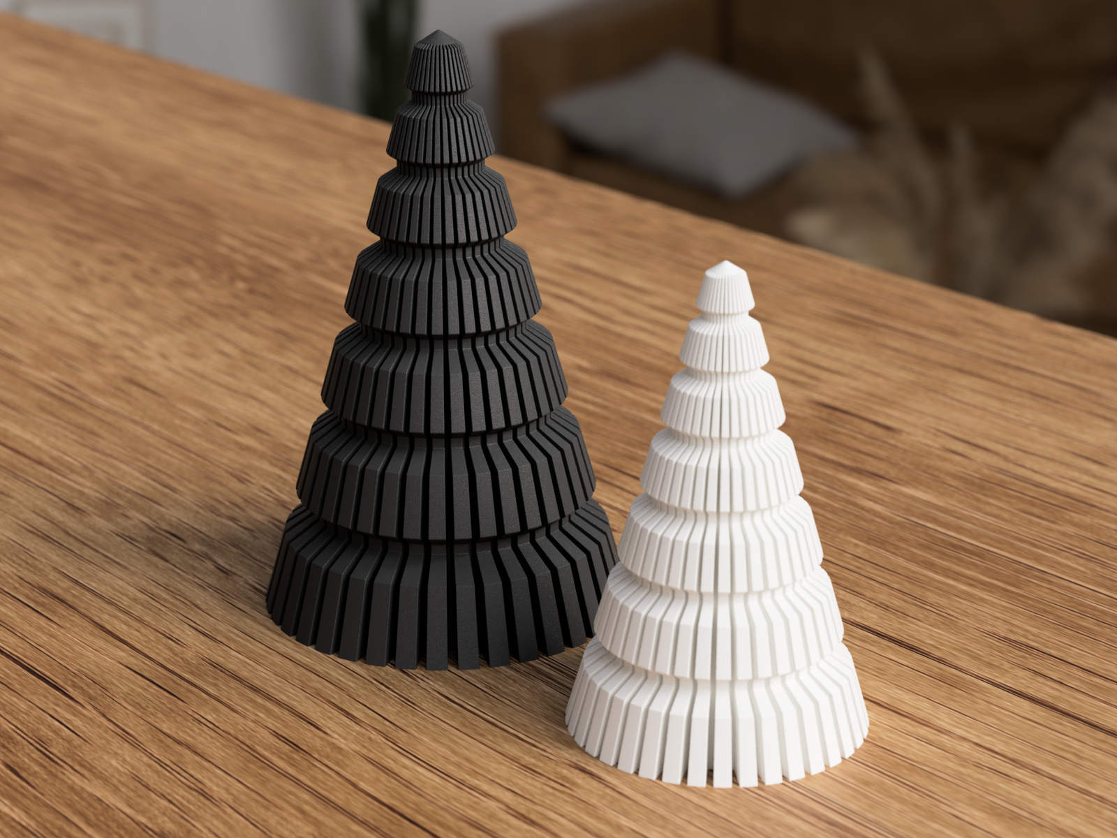 3D Baum Rib Pagoda aus PLA – 3D Weihnachtsdeko – ASDEPRO