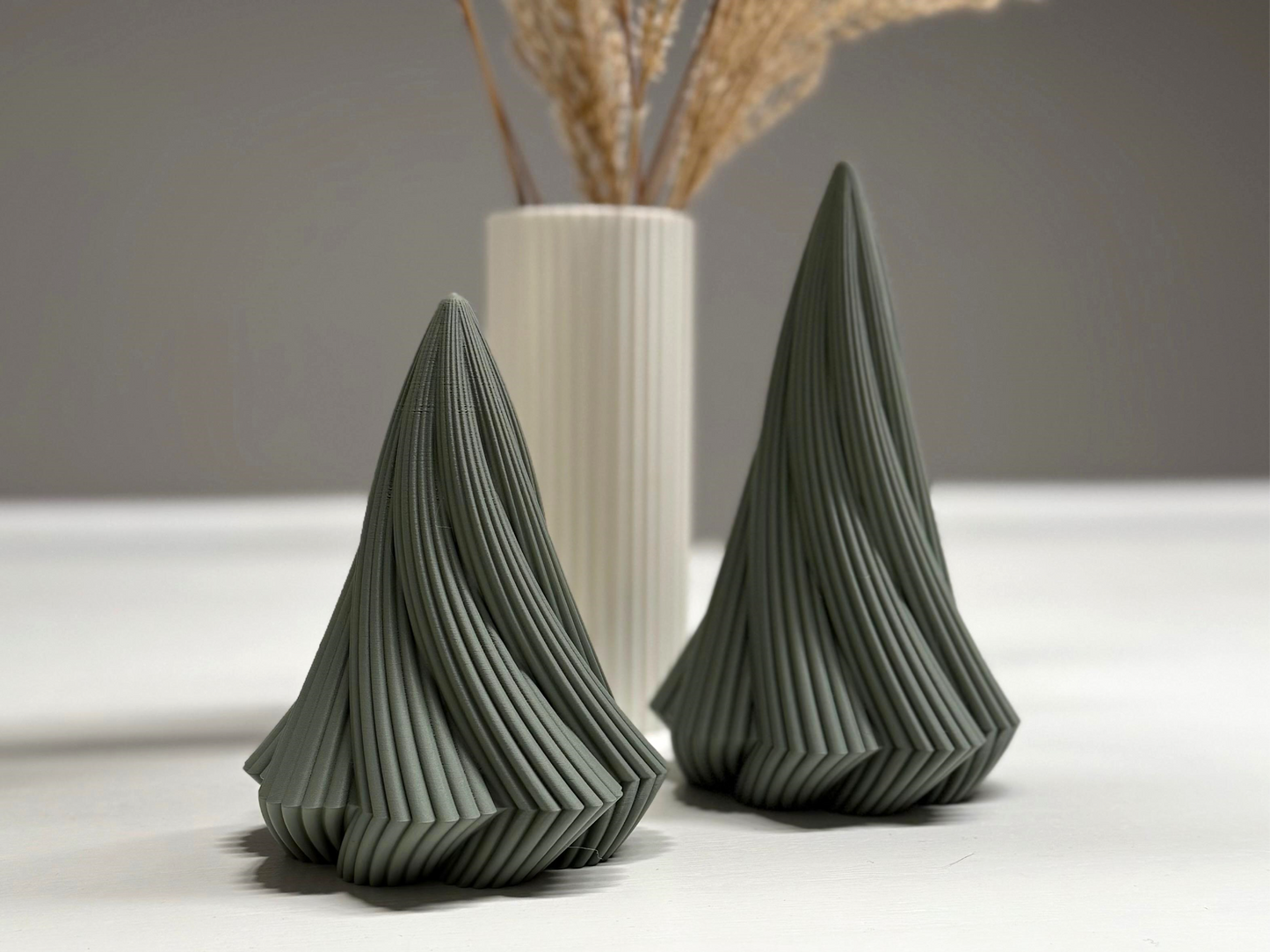 Tannenbaum „Silva“ aus 3D-Druck in matter Optik – als moderne Weihnachtsdeko