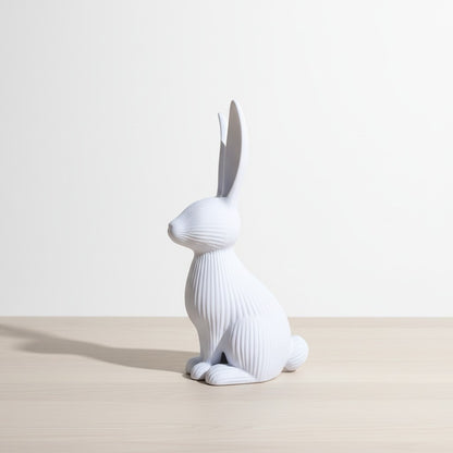 3D-gedruckter Hase Dekoration im Skandi/Japandi Stil