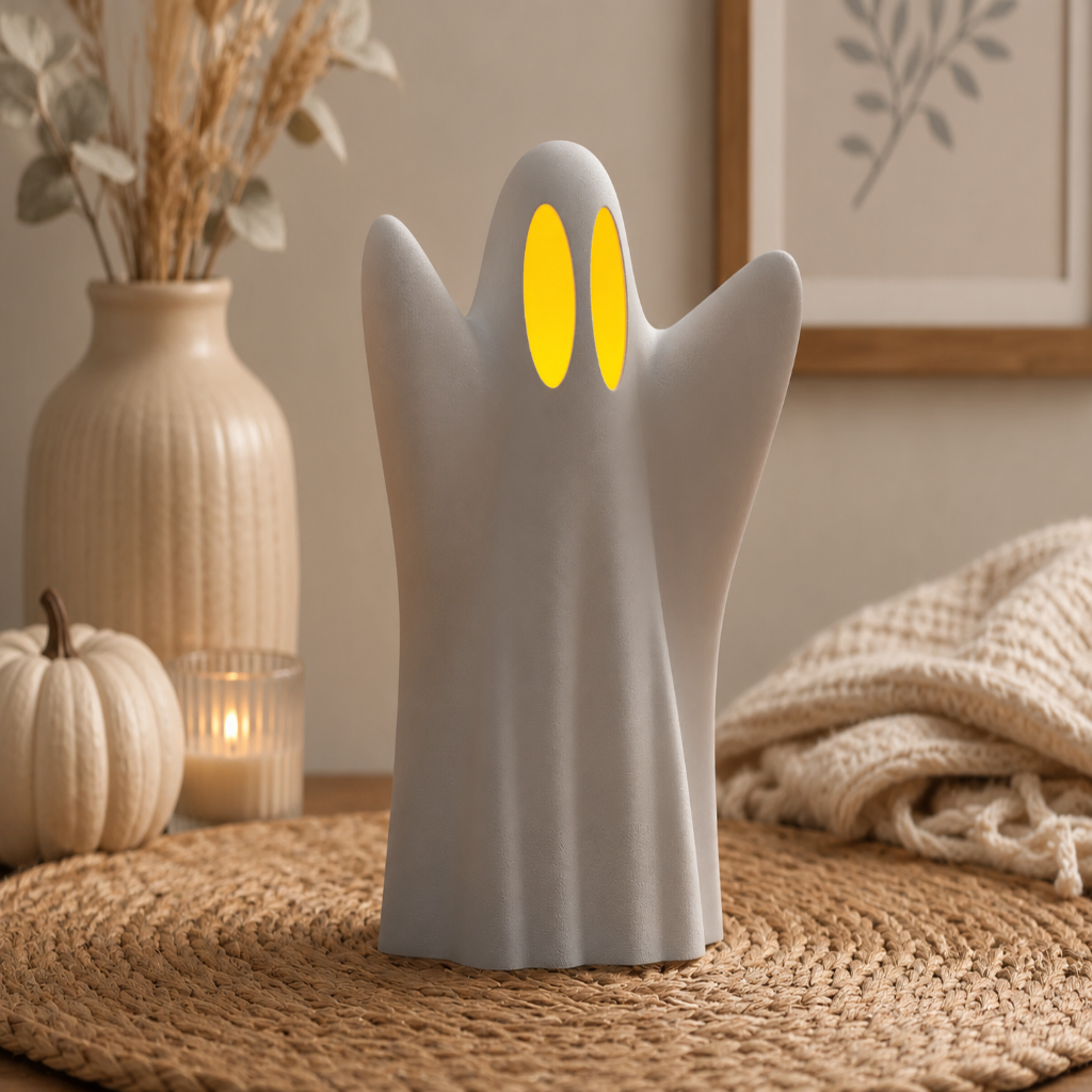 3D Verspielter Geist perfekte Halloween-Leuchte für dein Zuhause aus PLA – 3D Herbstdeko – ASDEPRO