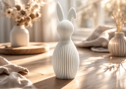 3D Gedruckter Hase - Minimalistische Osterdeko