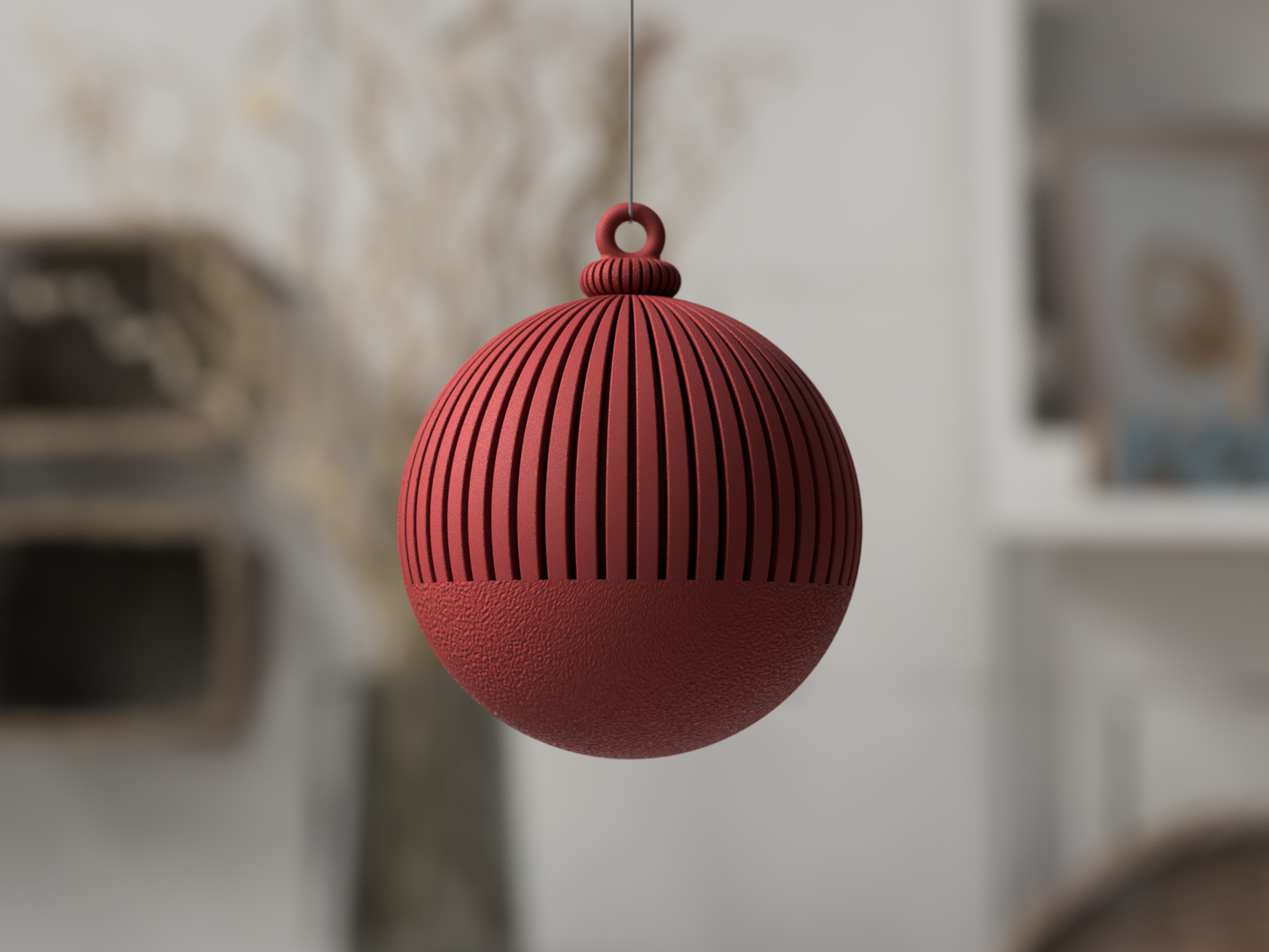 3D Weihnachtskugeln modern aus nachhaltigem PLA gefertigt – als moderne Weihnachtsdeko