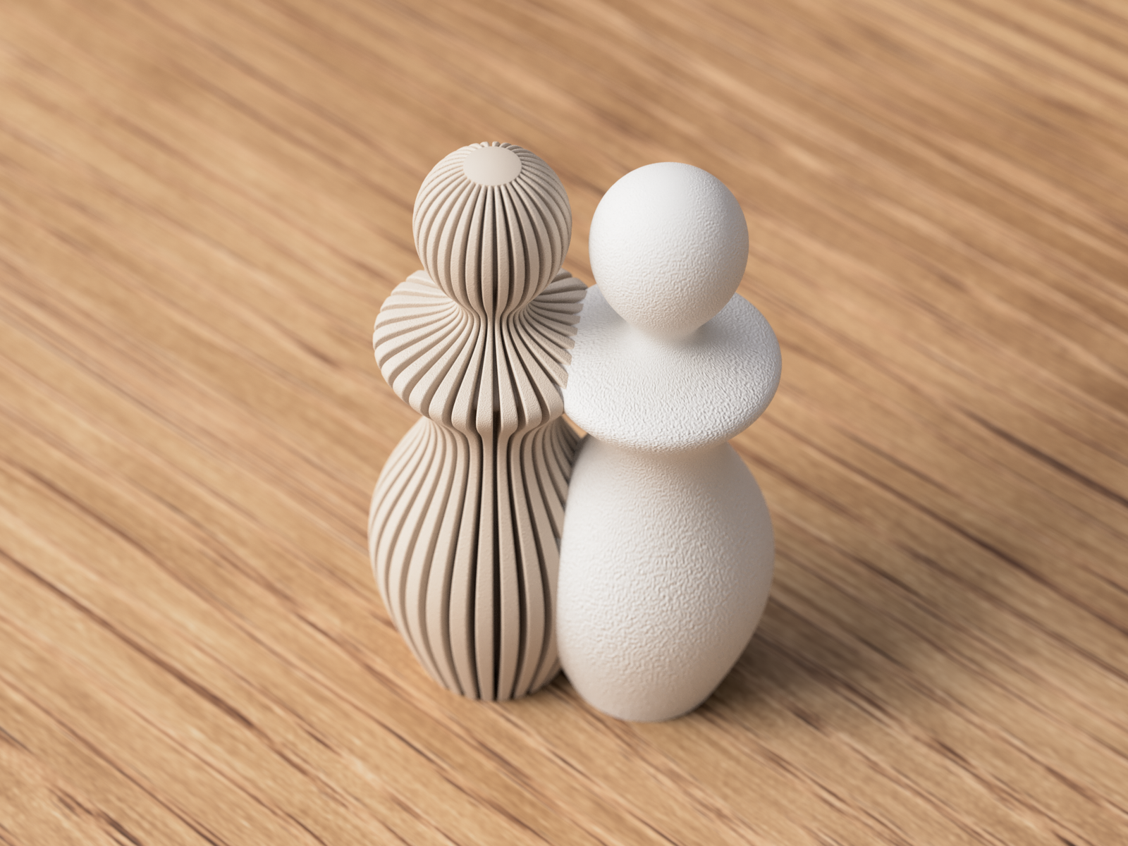 3D Frauen Paar Skulptur | Lesbian Couple Statue | Love is Love aus PLA – 3D Ganzjahresdeko – ASDEPRO