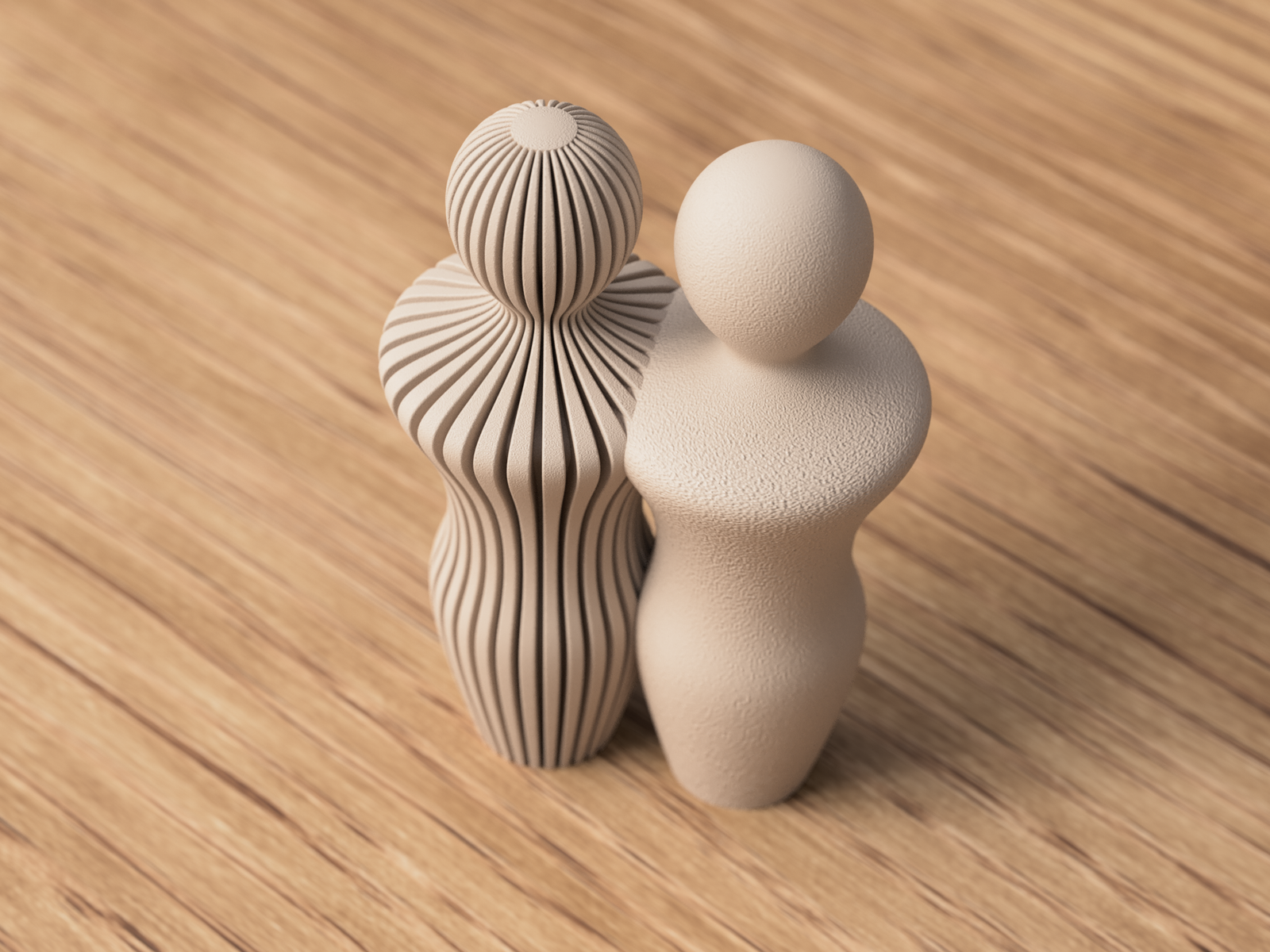 3D Männer Paar Skulptur | Gay Couple Statue | Love is Love aus PLA – 3D Ganzjahresdeko – ASDEPRO
