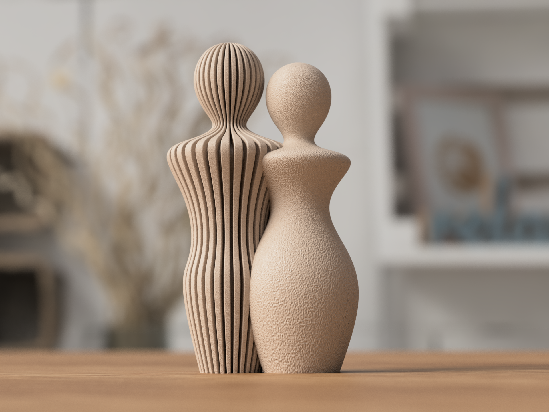 Mann & Frau Paar Skulptur handgemacht von ASDEPRO – in klarer, reduzierter Formsprache