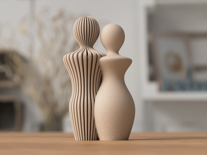 Mann & Frau Paar Skulptur handgemacht von ASDEPRO – in klarer, reduzierter Formsprache