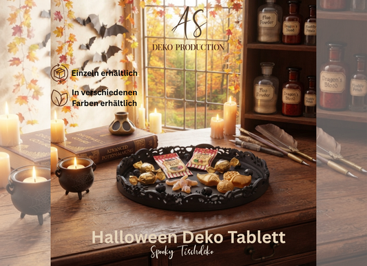 Deko Tablett mit kunstvollen Ornamenten