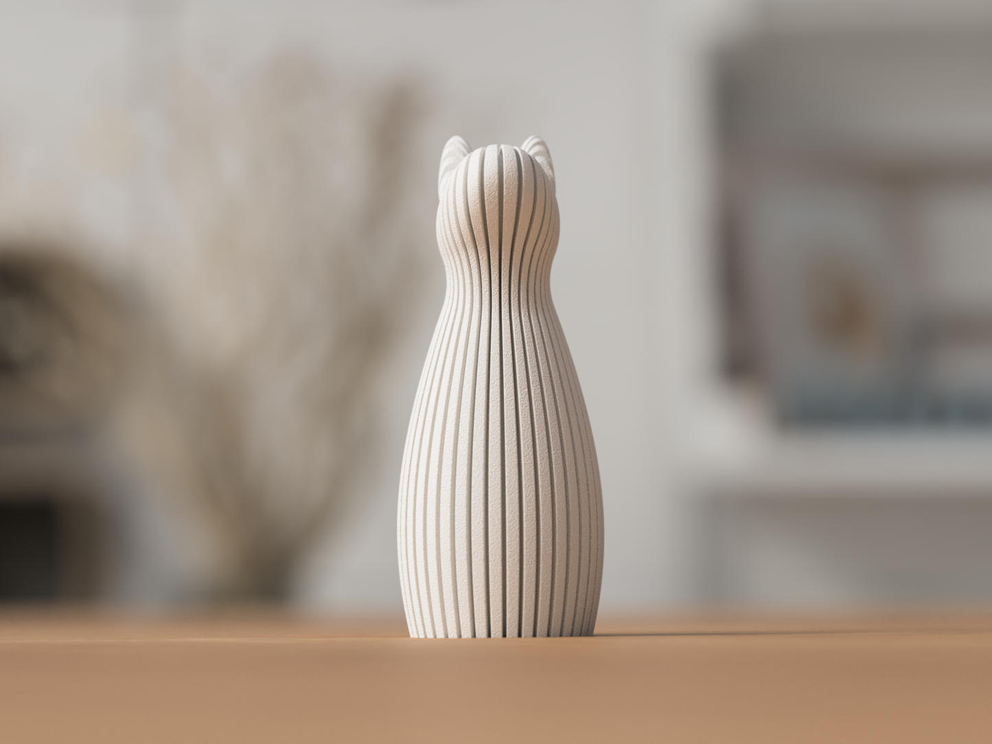 Familienhund Skulptur handgemacht von ASDEPRO – für Sideboard, Regal oder Fensterbank