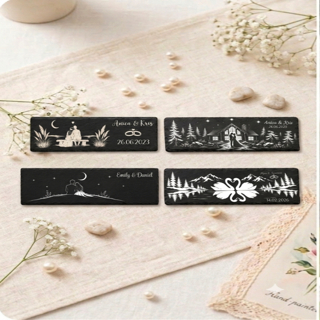 Personalisierte Hochzeitsplatte mit Wunschgravur handgemacht von ASDEPRO – als persönliche Geschenkidee