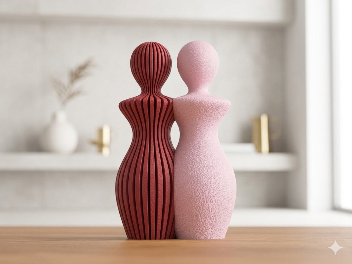 Frauen Paar Skulptur handgemacht von ASDEPRO – als persönliche Geschenkidee
