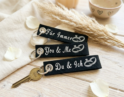 Schlüsselanhänger „Du & Ich – You and Me Forever“