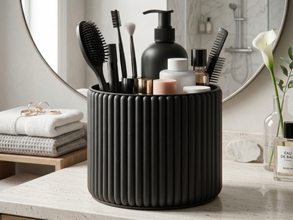 Moderner Badezimmer Organizer, Gerippter Kosmetik Becher,