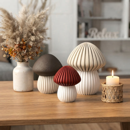 Moderne Pilz Deko im Skandi Stil