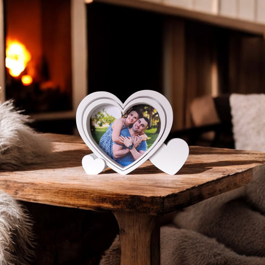 Herz-Bilderrahmen 3D Druck – Personalisiertes Geschenk für Paare