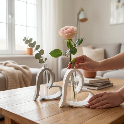 Herz-Vase: Minimalistische Ästhetik trifft auf klares Design
