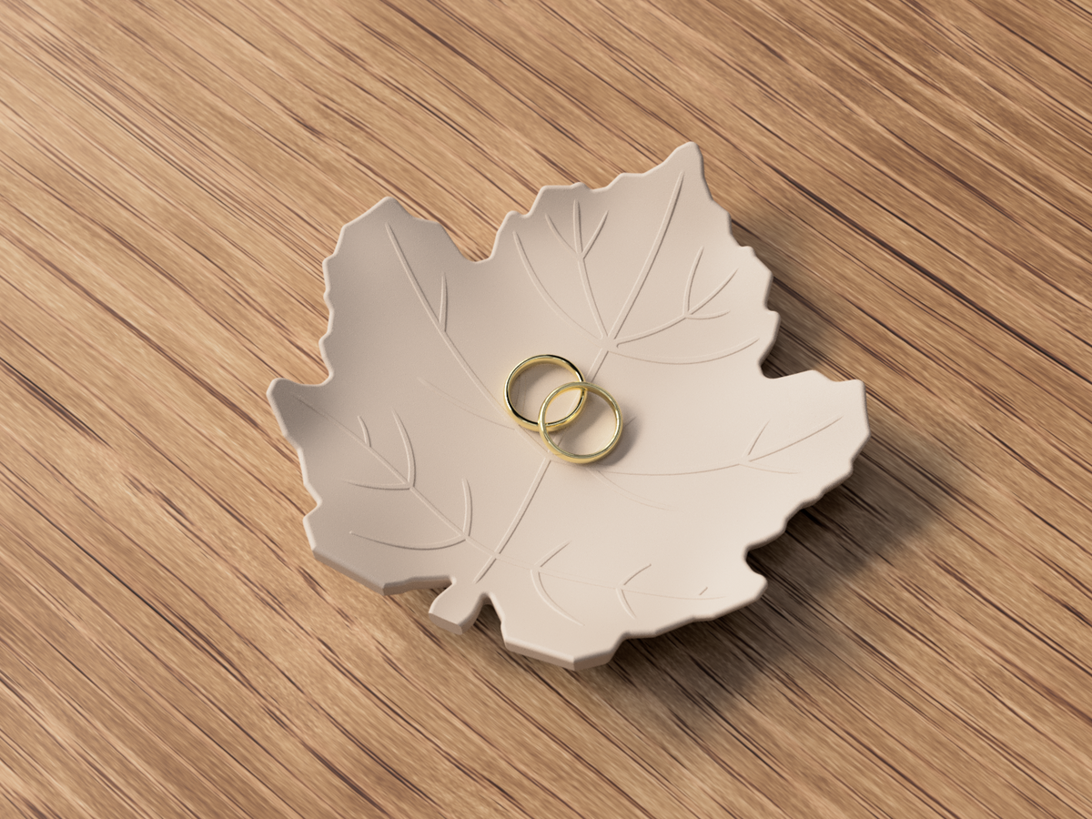 Ahornblatt Tablett Deko Schale Herbst