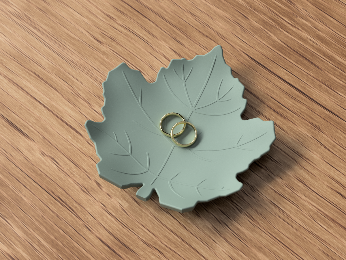 Ahornblatt Tablett Deko Schale Herbst