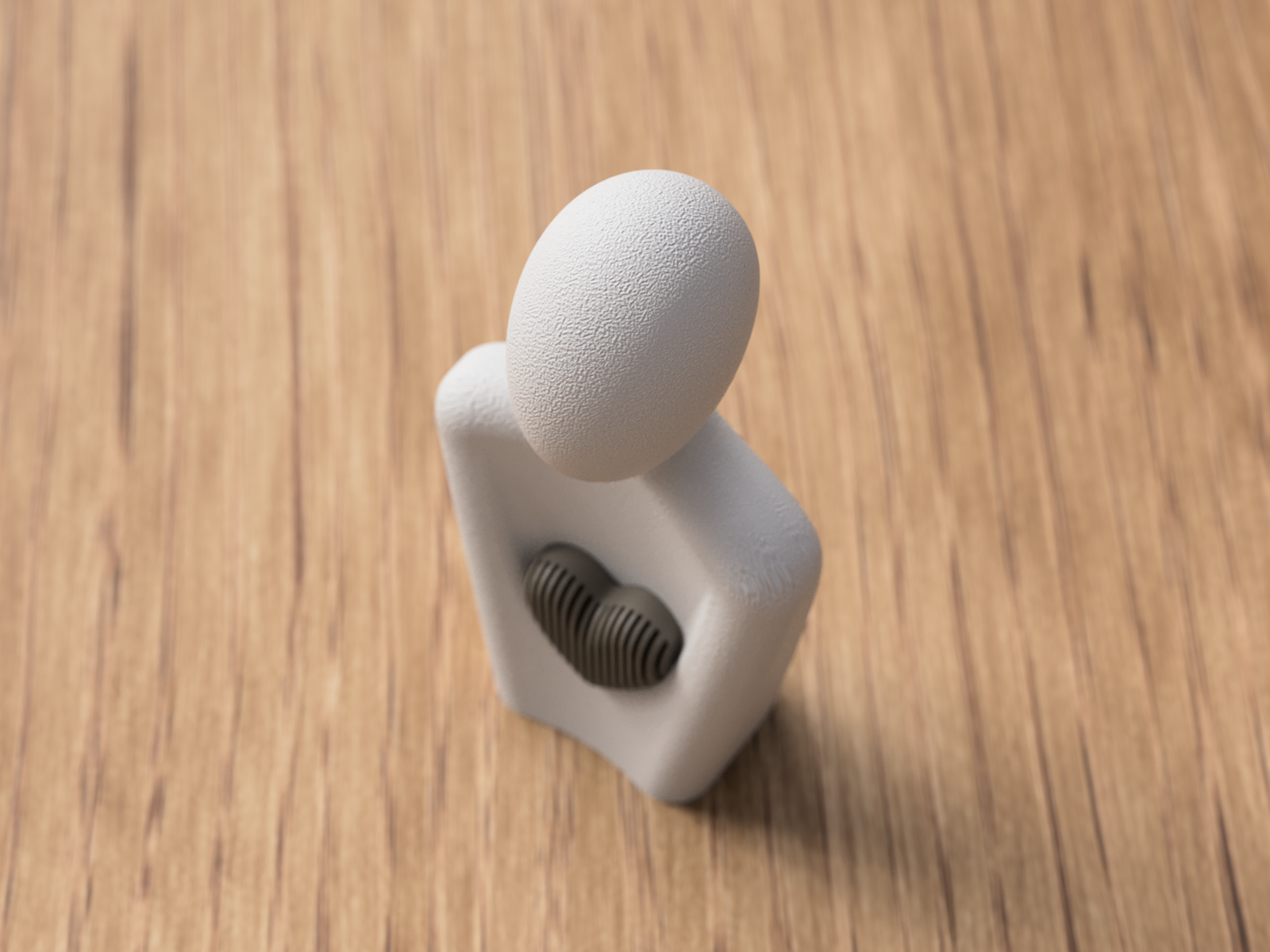 3D Herzfigur – Schlichte Dekofigur mit Herz | Geschenkidee aus PLA – 3D Ganzjahresdeko – ASDEPRO