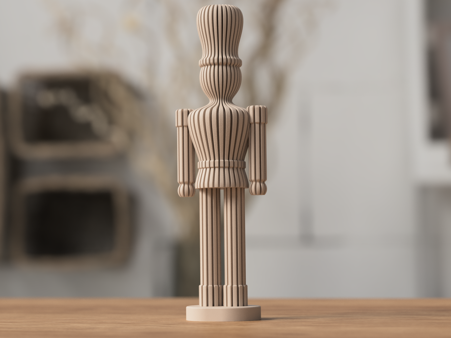 Nussknacker Rib handgemacht von ASDEPRO – im minimalistischen Skandi/Japandi-Design