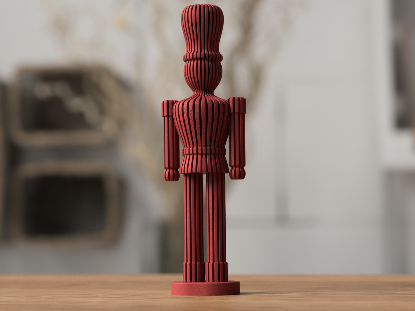 Nussknacker Rib aus 3D-Druck in matter Optik – in klarer, reduzierter Formsprache