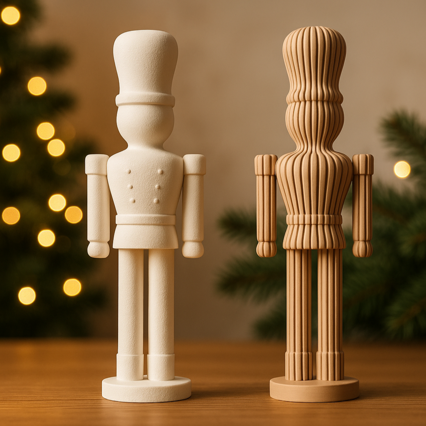 Nussknacker Rib aus nachhaltigem PLA gefertigt – als moderne Weihnachtsdeko