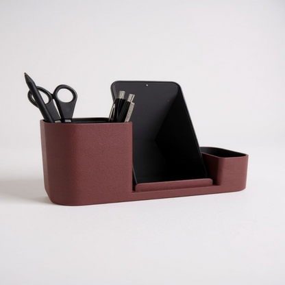 Schreibtisch Organizer mit Handyhalter, Stiftehalter Büro,